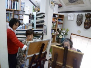 2014年 人物画ゼミの様子。